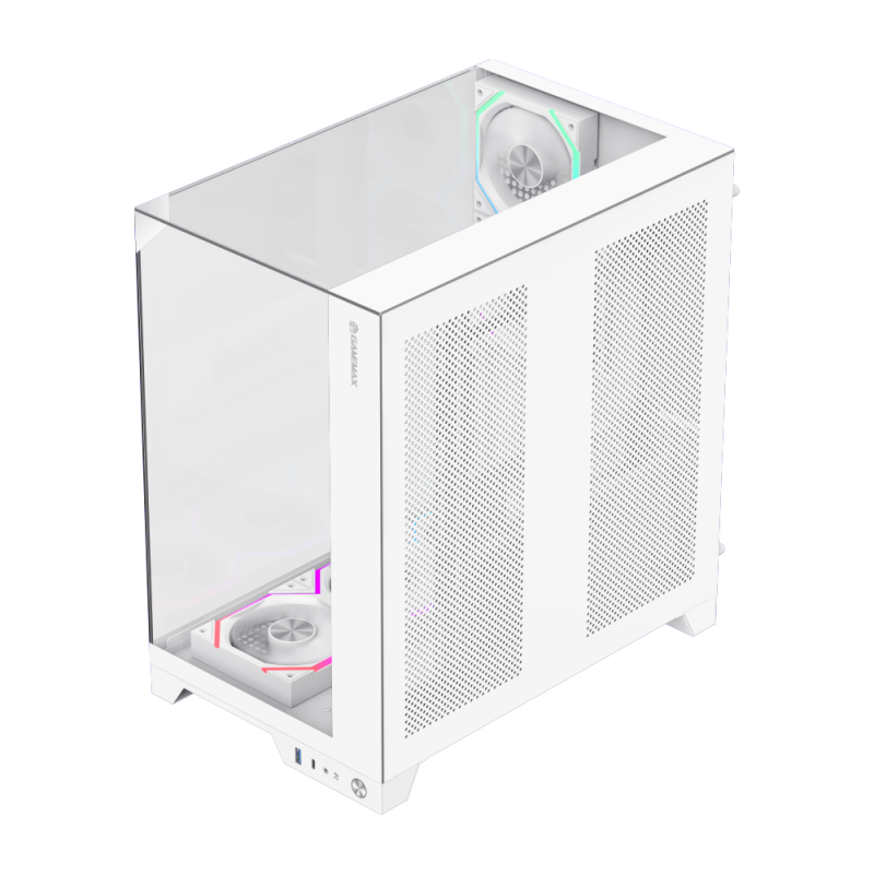 Infinity Pro WH-Tempered Glass PC Case & RGB Lighting Mid-Tower Gaming ...