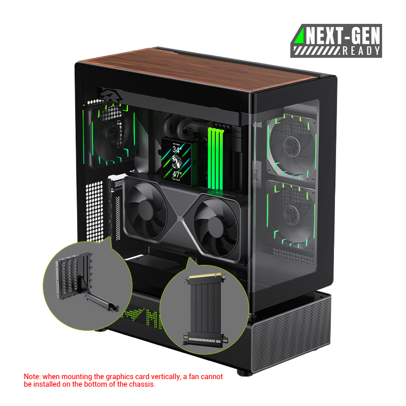 GAMEMAX N90 ARGB Wraparound Glass ATX PC Case
