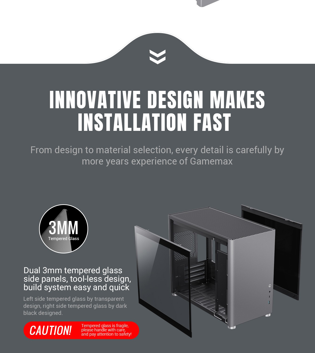 Mini Tower Compact design Vertical Airflow